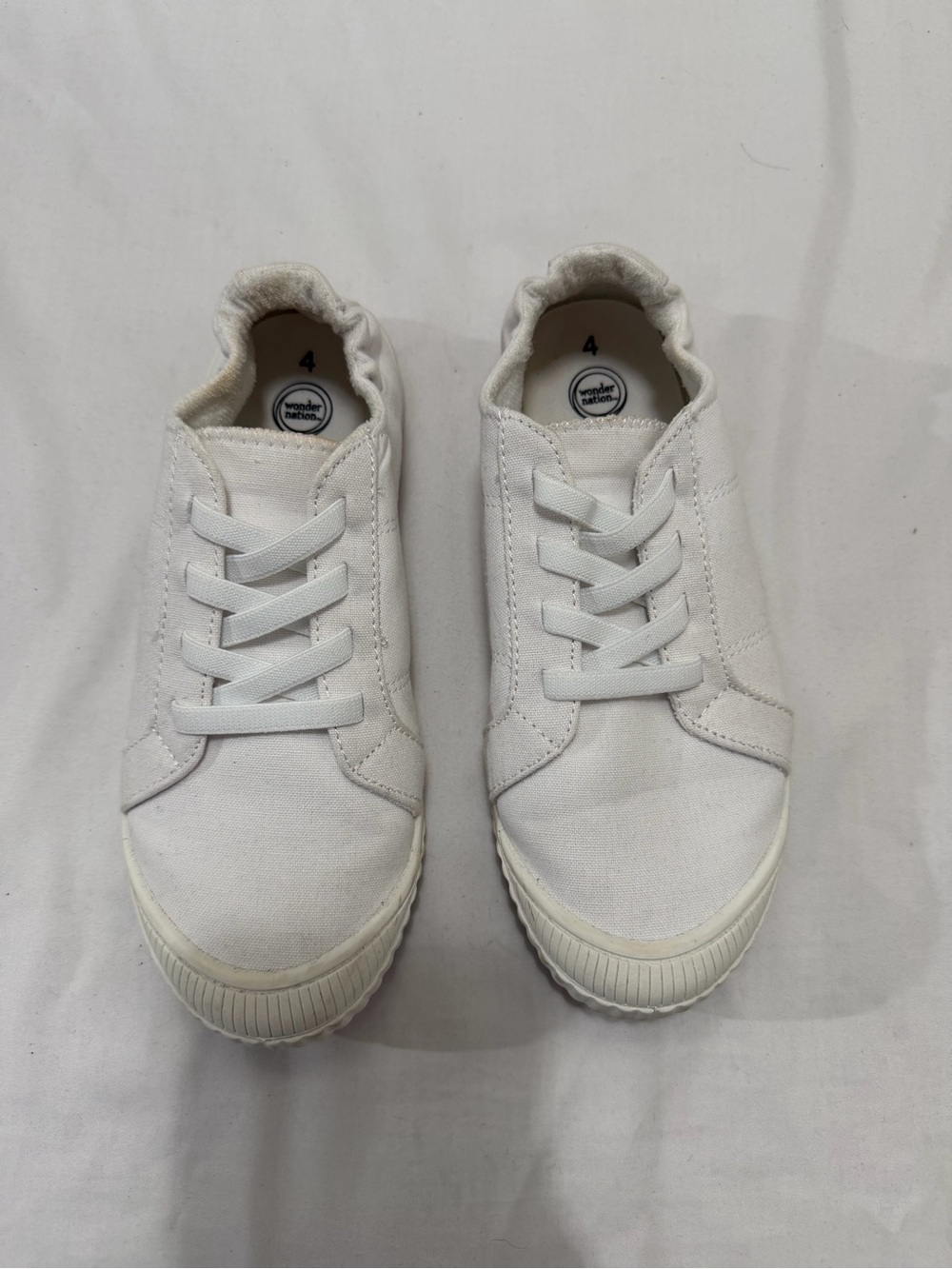 Wonderkids White Canvas Sneakers for Kids